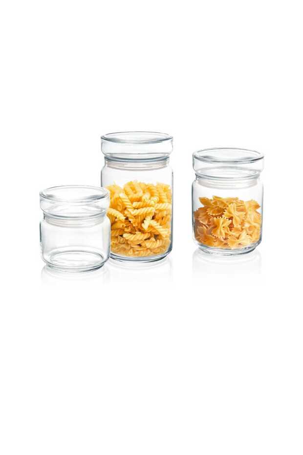 3 pcs Stackable Jar with Lid