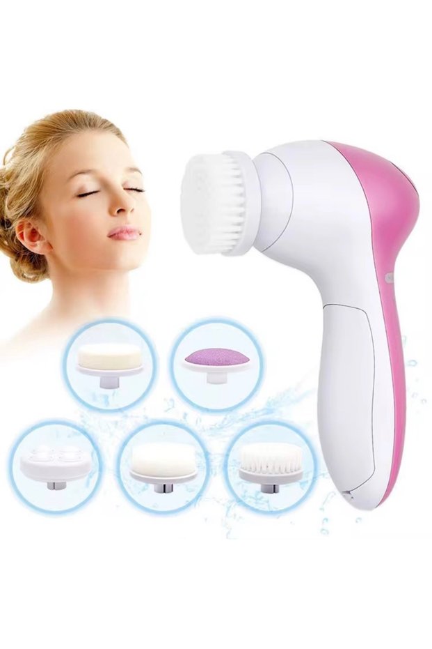 Vibrating Skin Cleansing Set with 5 Heads