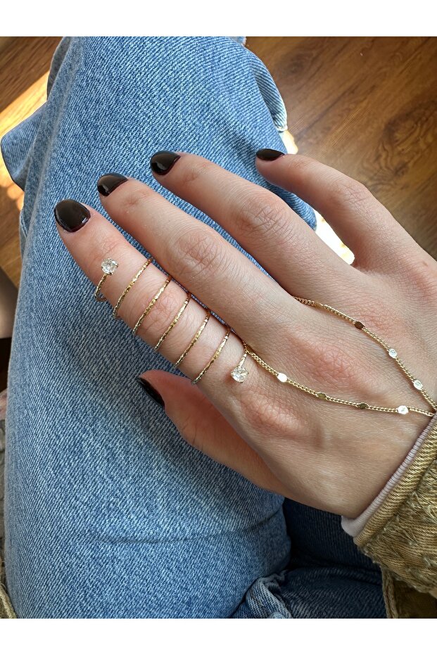 Spiral Ring with Stone - 3