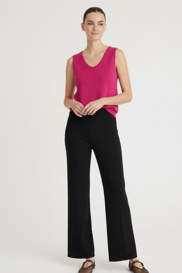 Fuchsia U-Neck Women's Tank Top