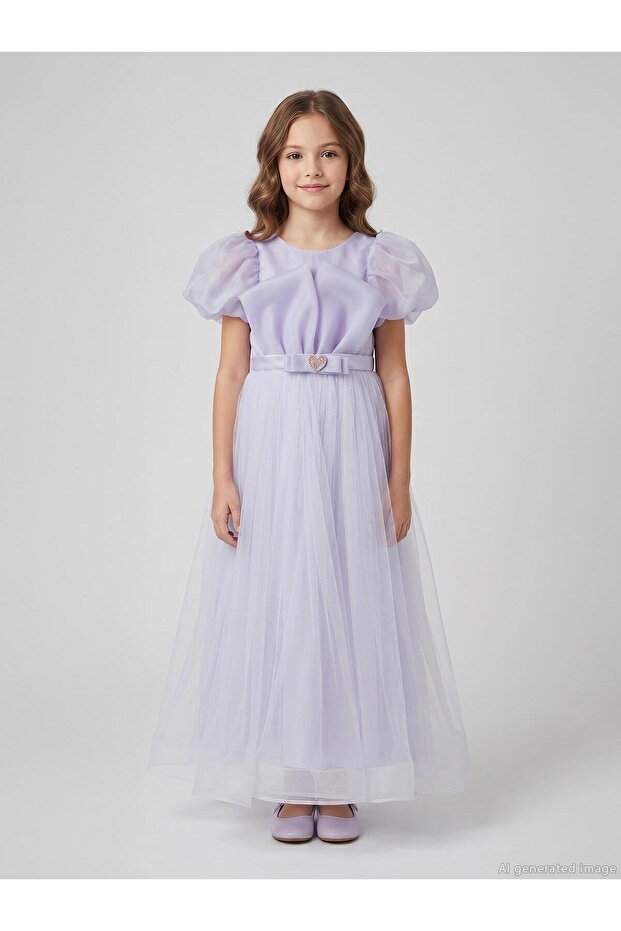 Evening Dress for Ages 6-14 - Lilac