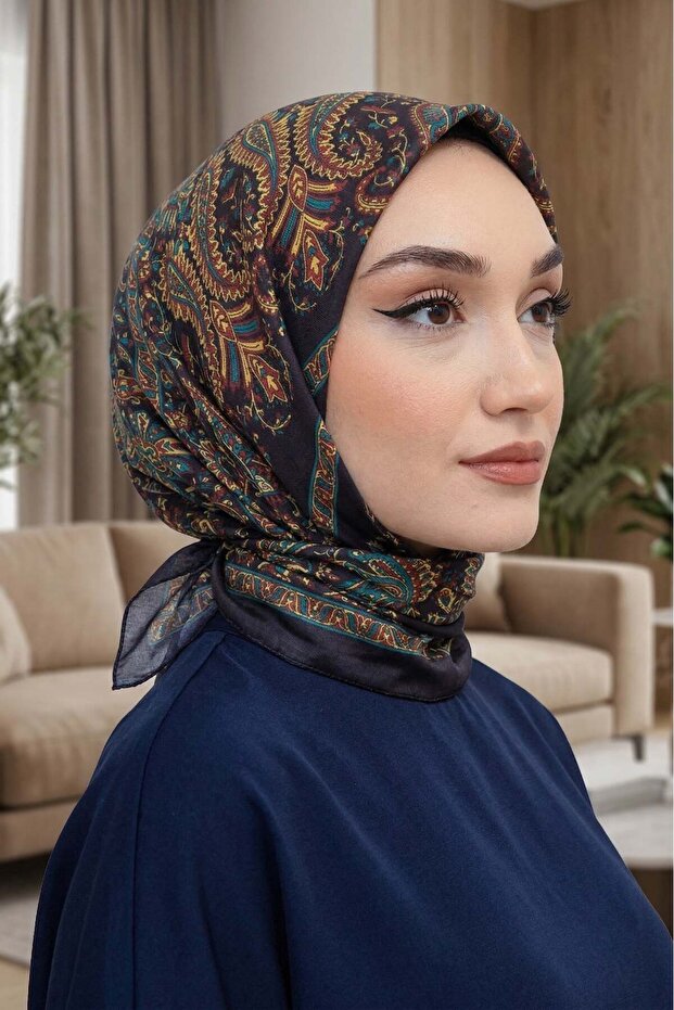 Patterned Soft Scarf - 012