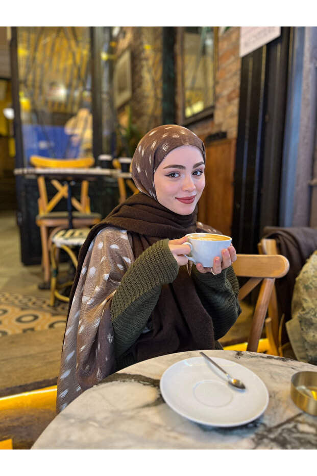 Patterned Soft Shawl - 133 - 2