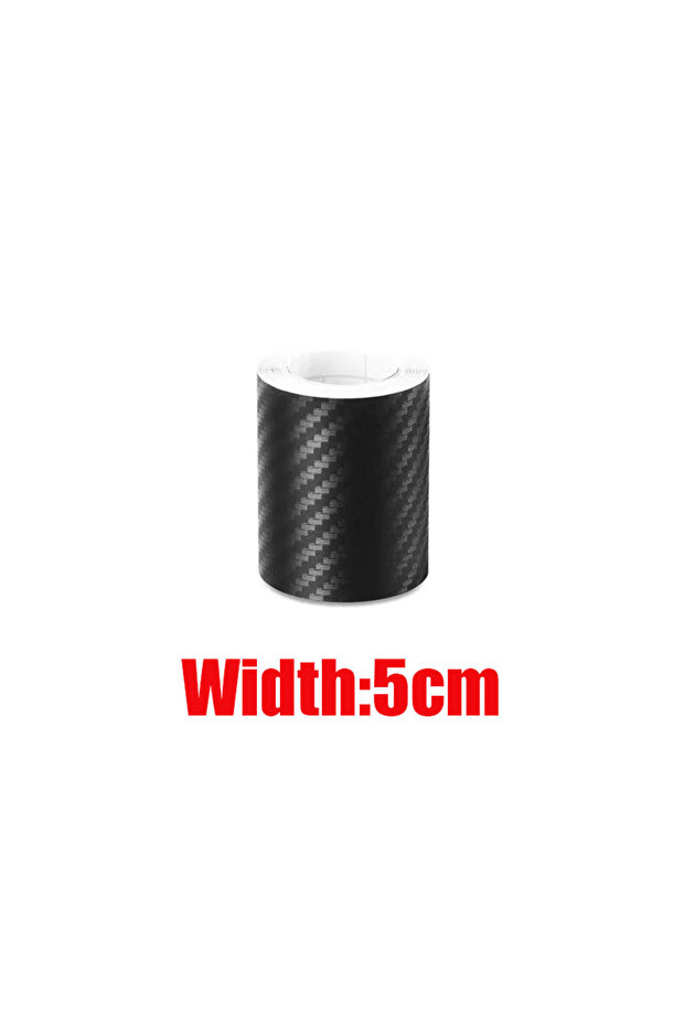 5M 1pcs-5cm 1/2pcs Carbon Fiber Automotive Adhesive Tape Roll Matte Black Protective Car Film Self-A