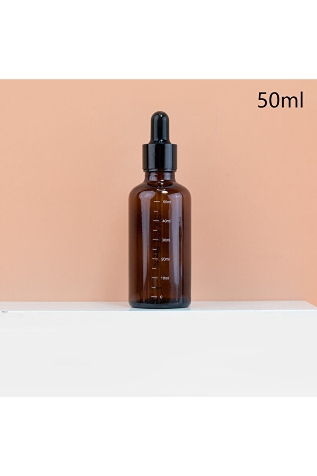 50ml 5ml-100ml Dropper Bottles With Scale Reagent Eye Drop Amber Glass Aromatherapy Liquid Pipette B