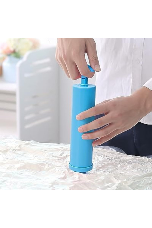 حقيبة تفريغ الهواء مضخة هواء يدوية شفط الهواء المضغوط أداة تخزين الملابس الموفرة للمساحة...