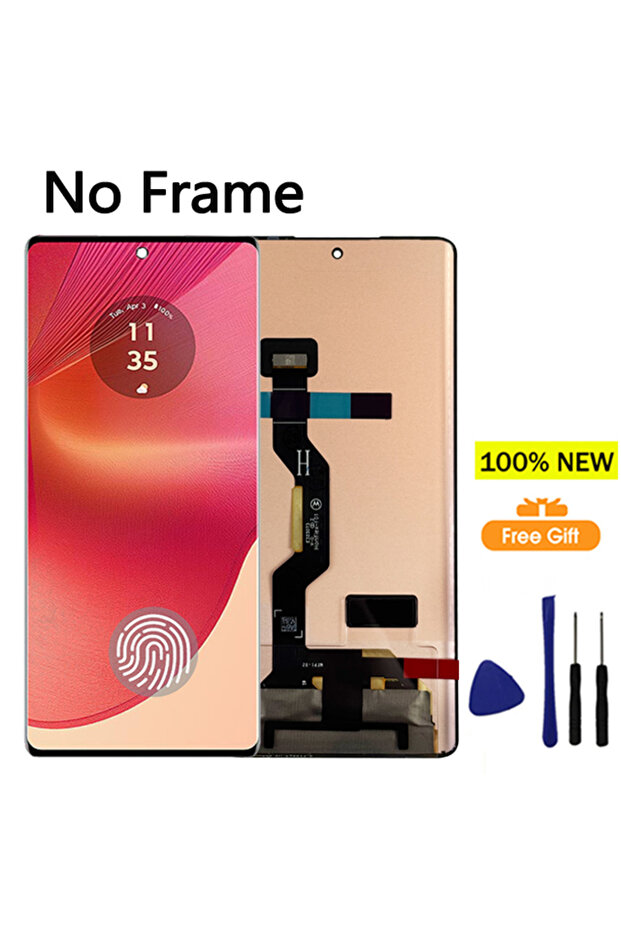 NO Frame New OLED Display for Edge 50 Fusion LCD Touch Screen Digitizer for Edge 50 Fusion XT2429..