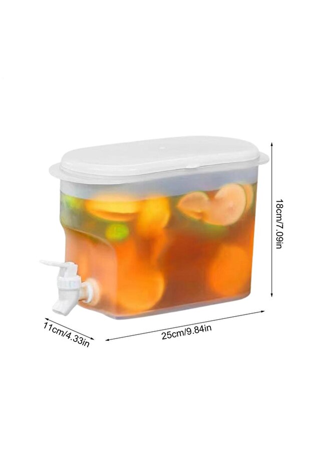 A Fridge Drink Dispenser 2.8L Large Capacity Cold Water Kettle with Faucet Iced Beverage Dispenser .