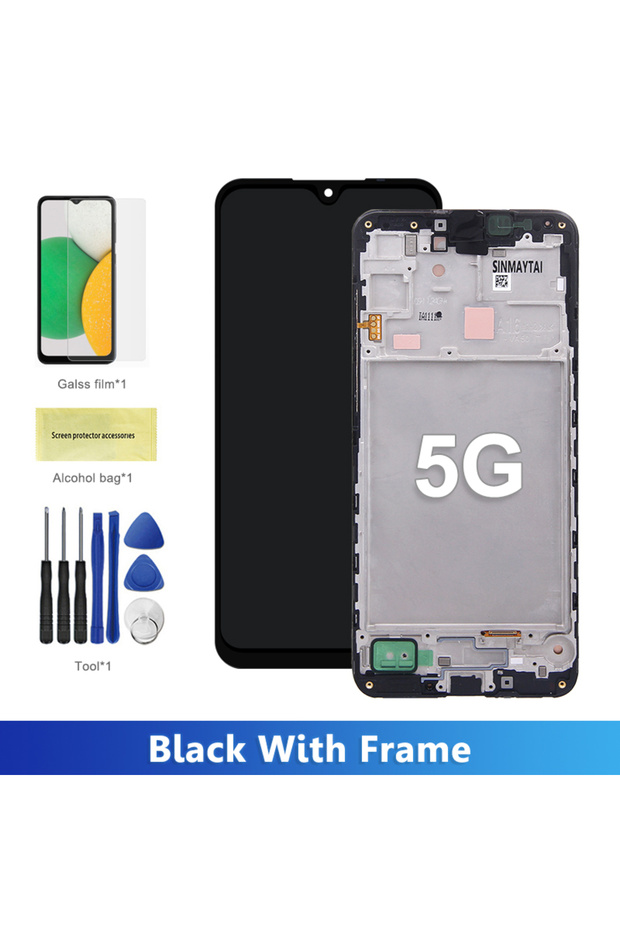 شاشة عرض TFT AMOLED A16 بتقنية 5G مع إطار لهاتف A16 4G A165F، شاشة LCD تعمل باللمس مع محول رقمي لهاتف A16 5