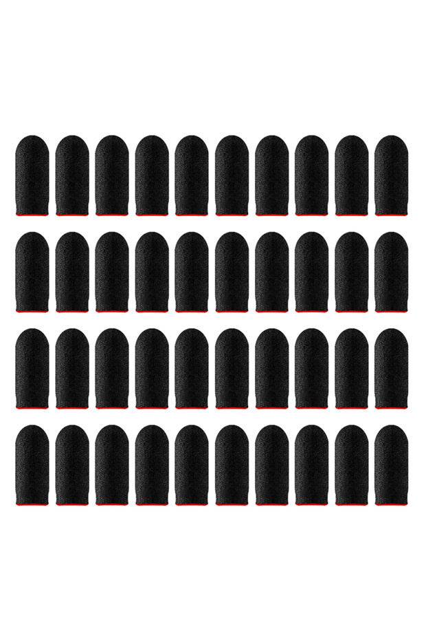 40PCS Red 20/40pcs Mobile Game Fingertip Gloves For Gamer Sweatproof Anti-slip Touch Screen Finger S