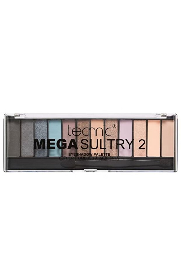 Mega Sultry Eyeshadows 2 | 12-Shade High-Pigment Palette | Warm Gold & Smoky Bronze Tones