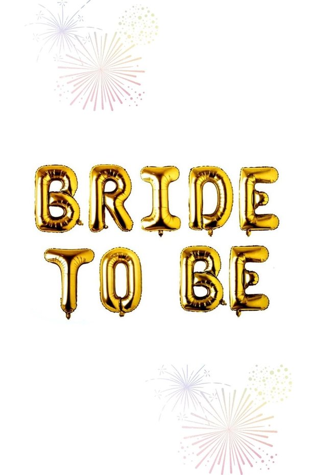 Bride to Be 16 Inch 40 cm Silver, Gold, Rose Gold Color Options Foil Balloon Set, Bride to Be Party Celebration
