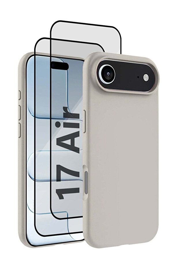 3Packs Liquid Silicone Protective Phone Case for iPhone 17 Air, Soft Anti-Scratch Microfiber Lining Utra Slim Drop Protection Phone Cover