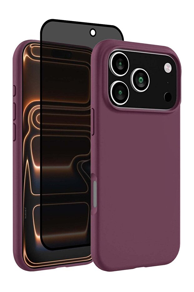2Packs Liquid Silicone Protective Phone Case for iPhone 17 Pro, Soft Anti-Scratch Microfiber Lining Utra Slim Drop Protection Phone Cover
