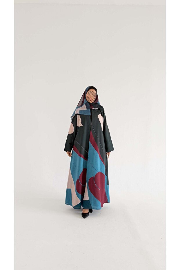 mwt1131 عباية طباعة printed abaya - 6