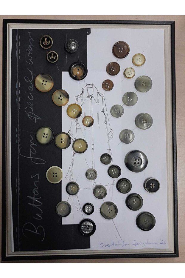 Polyester Button 20 mm 10 Pieces - 3