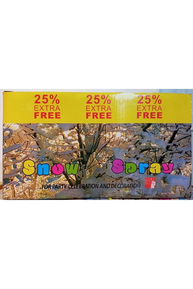 White Snow Decorative Party Spray Pack of 24 Realistic Vanishing Snow Effect All Occasions