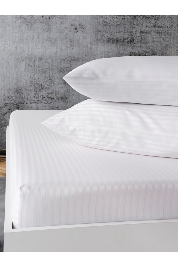 Cotton Satin Elastic Sheet Set Single/Double/King Size