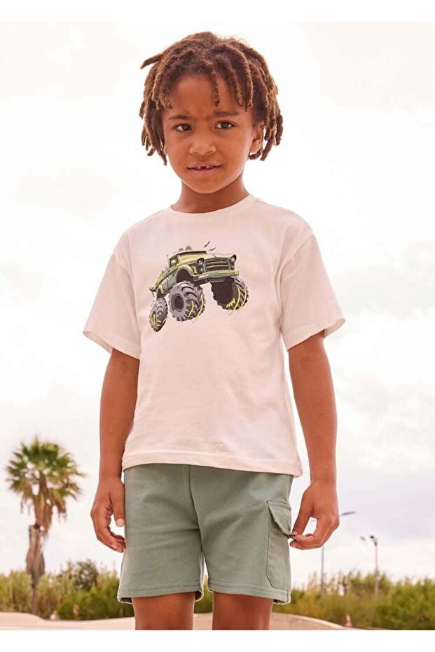 Boy's Shorts 5-10 Years Green