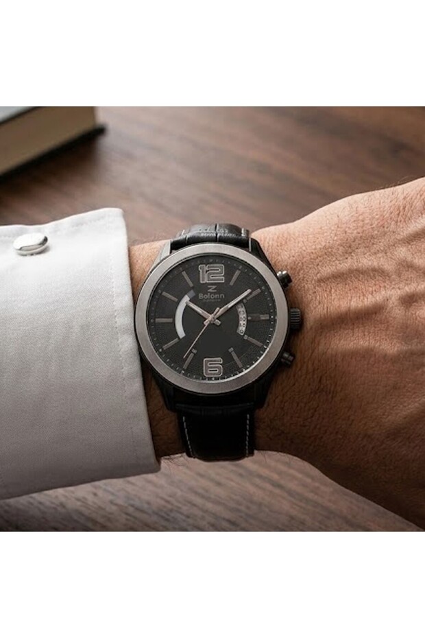 Black Cord Waterproof Belonni Men's Wristwatch