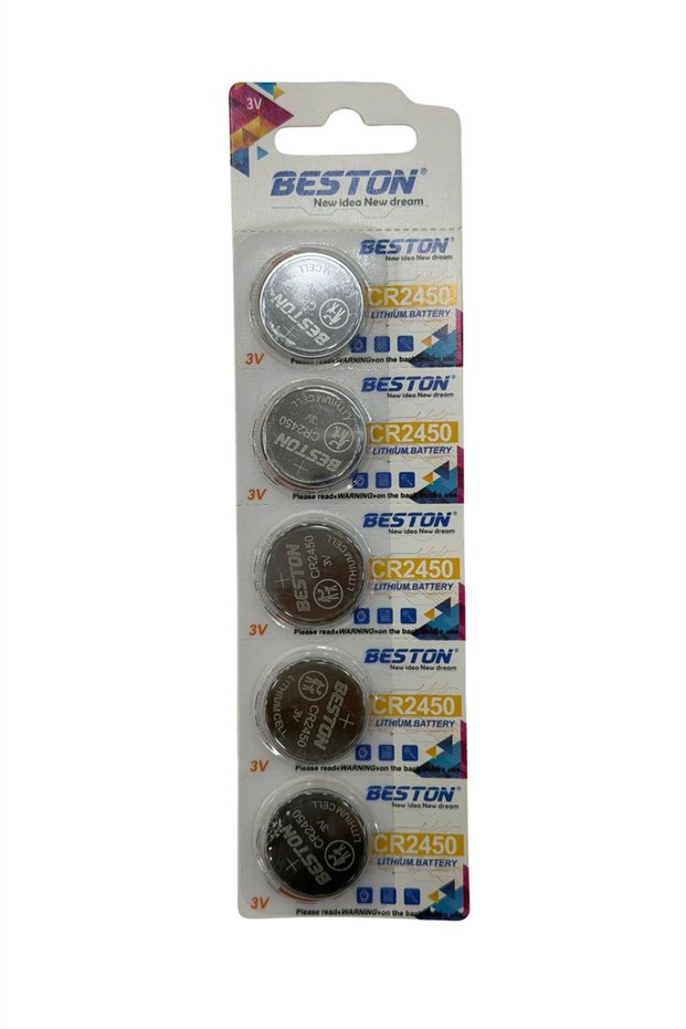 Beston CR2450 5'li 3V Lityum Para Pil - Akıllı Ev Sensörü ve Kumanda ...