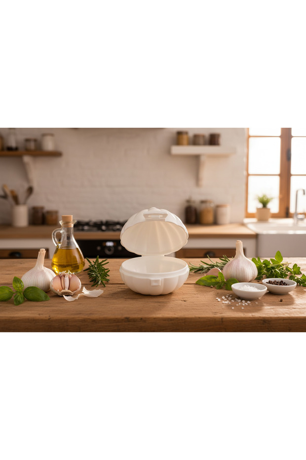 Qlux Garlic Storage Container – Practical Garlic Preservation Box with Lid, Bpa Free