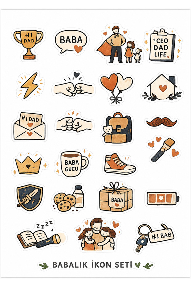 Babalar Günü’ne Özel Sticker Set