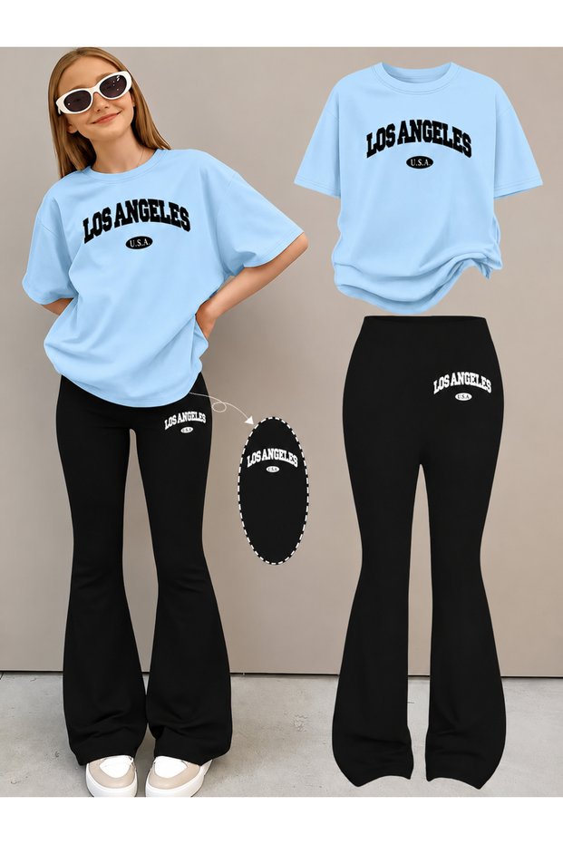 Girl's Spanish Style Leggings and T-Shirt Set