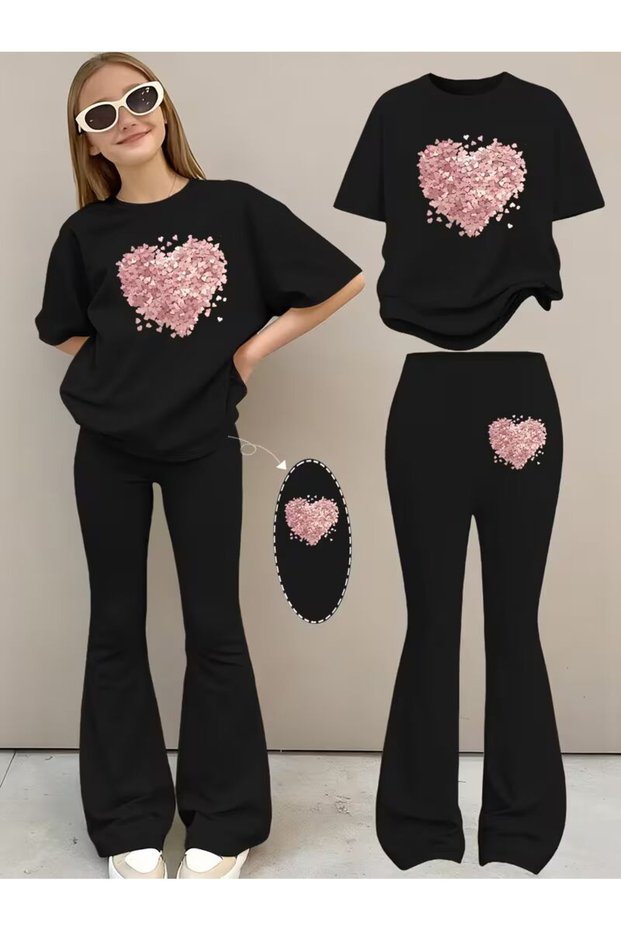 Girl's Spanish Style Leggings and T-Shirt Set