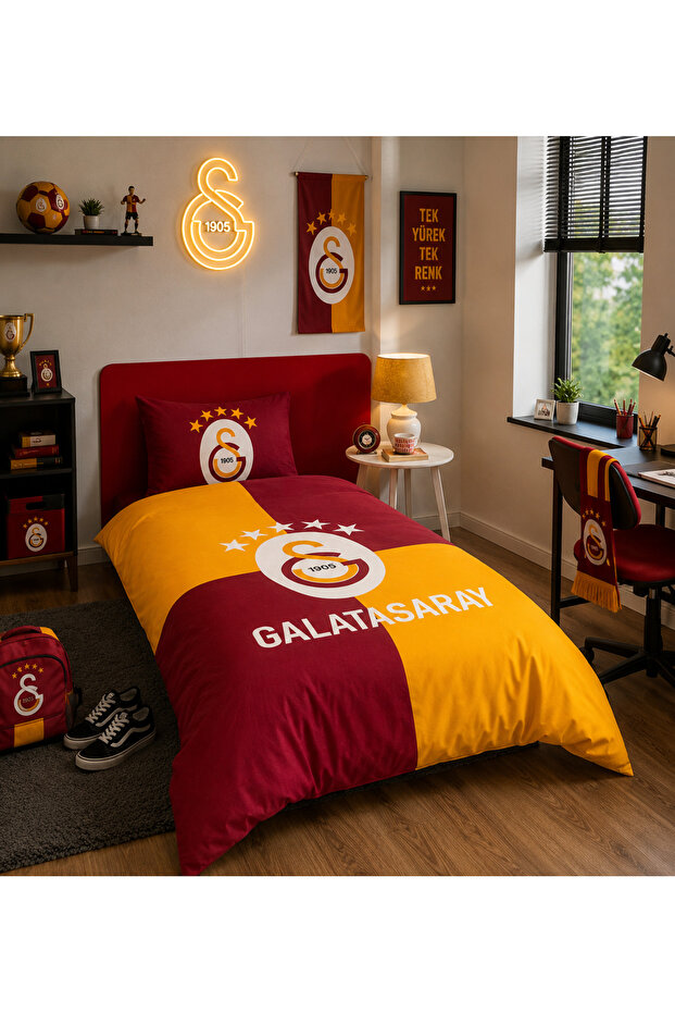 New Season Licensed Galatasaray Legend Single Duvet Cover Set