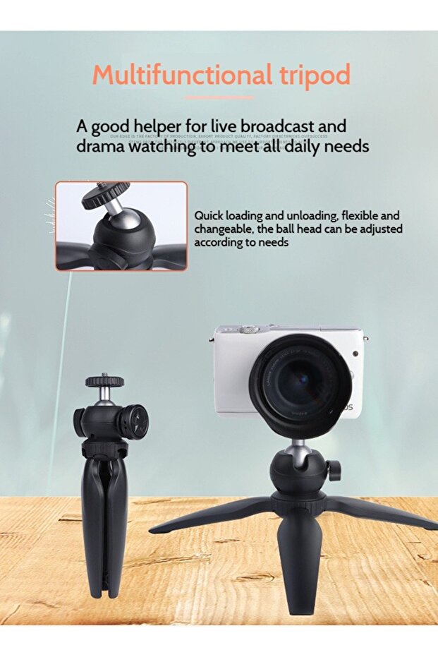 Mini Tabletop Triangle Bracket for Camera Phone Projector - 4