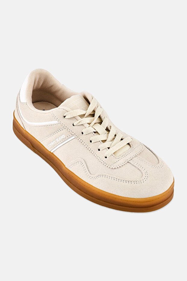 Tommy Jeans Women Greenwich Lace Up Sneakers, Off White