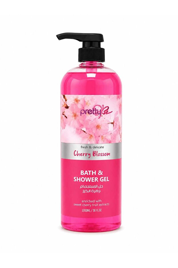 -BATH & SHOWER GEL CHERRY BLOSSOM EXTRACTS-1000ML