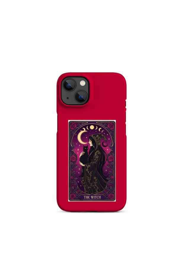 حافظة هاتف متوافقة مع آيفون 13-14-15 بتصميم The Witch Tarot