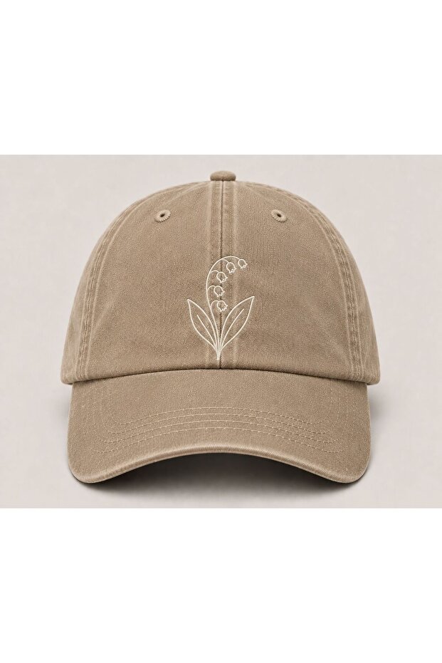 Pinterest Aesthetic Floral Embroidered Washable Sports Cap