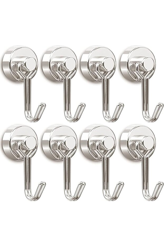 Magnetic Hooks, Neodymium Magnets Hook Heavy Duty 30LBS with Rust Proof