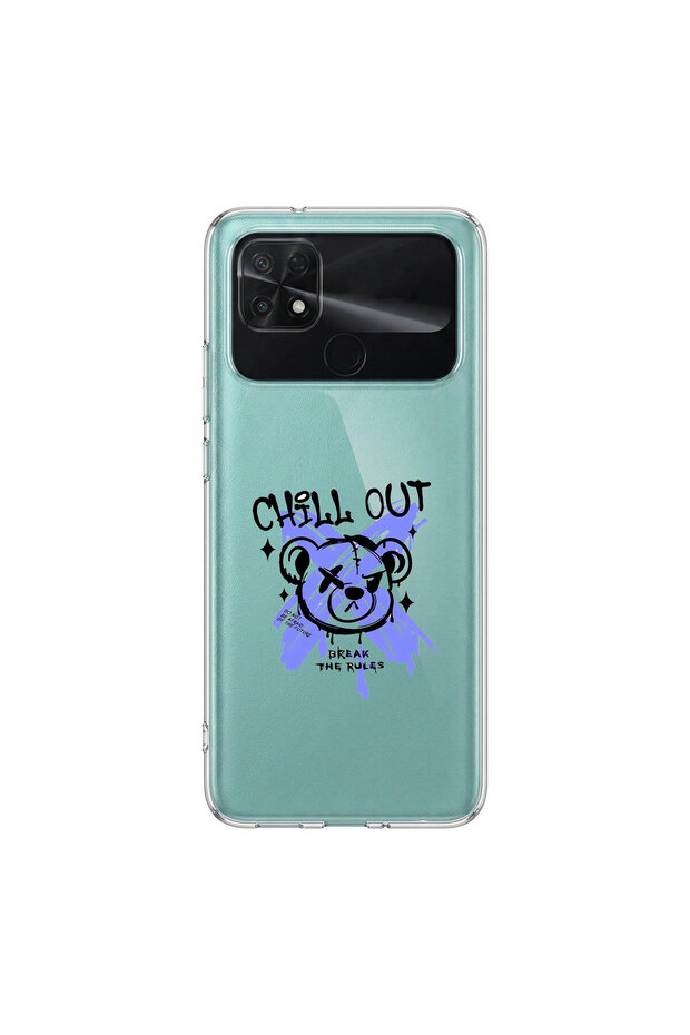 Poco C40 Compatible Graffiti 8 Design Transparent Case
