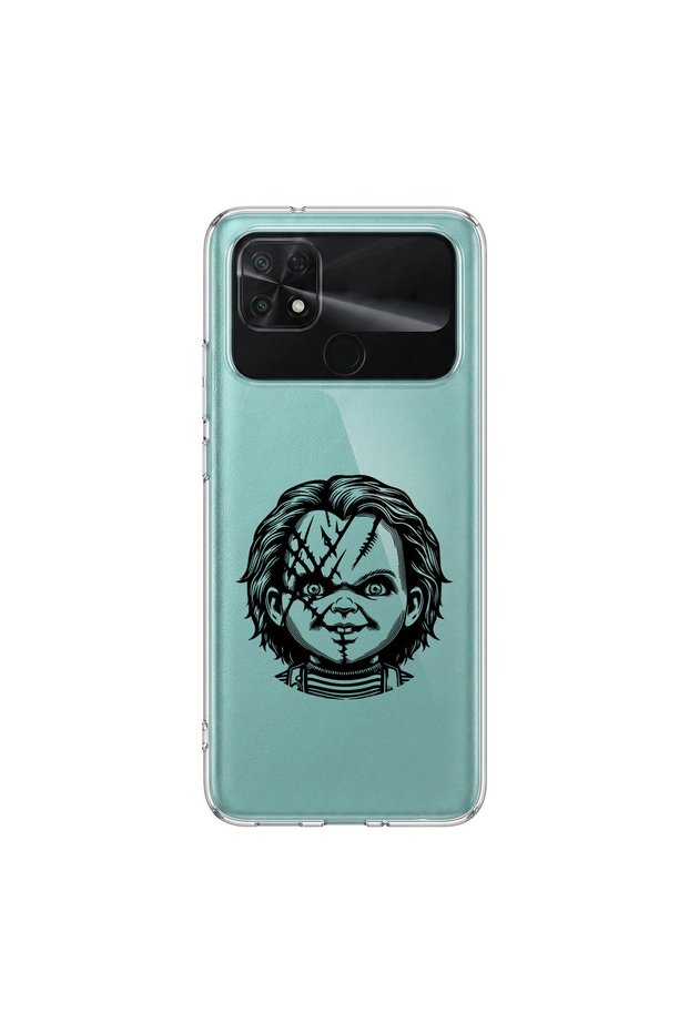 Poco C40 Compatible Horror 4 Design Transparent Case