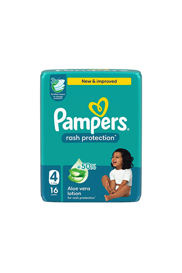 Baby Diapers Size 4 16 Count Pack of 6 Case