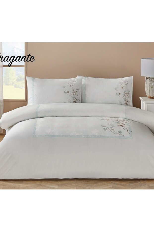 Nev Series -Mint Flor Fragante Yeni- Double Duvet Cover Set