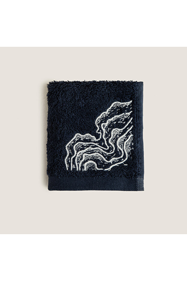 Welle Bamboo Hand Towel 30X50 cm Marine Blue