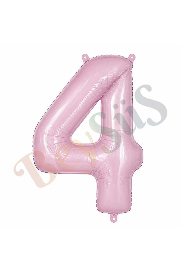 4 Number Foil Balloons Pink Color (76 cm)