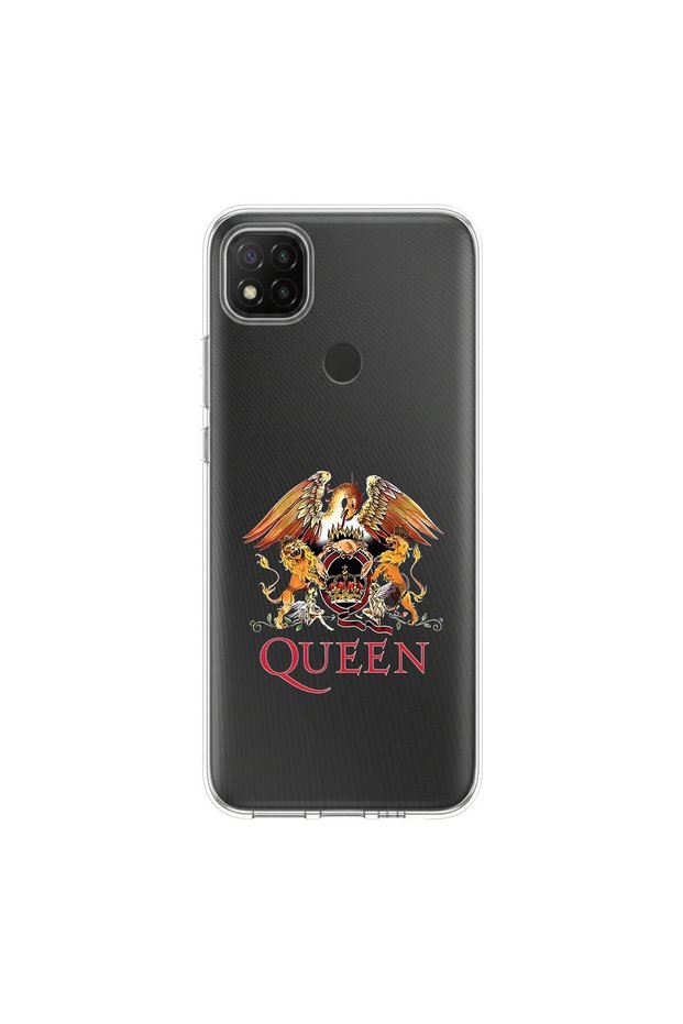 حافظة شفافة متوافقة مع Redmi 9c مصنوعة من المعدن بتصميم 12