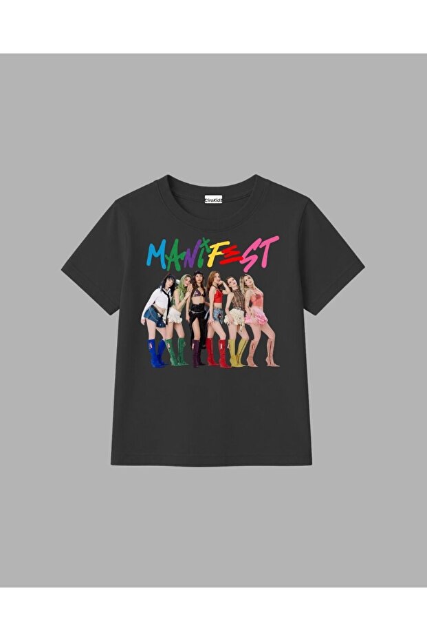 100% Cotton Manifest Group Design Printed T-Shirt