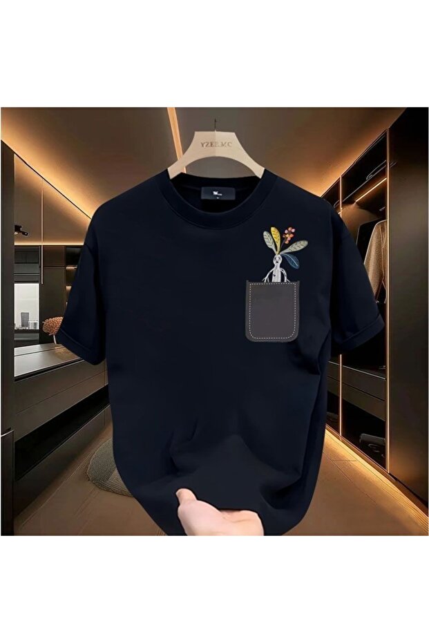 قميص كومفورت فيت ديلي مطبوع من الأمام
