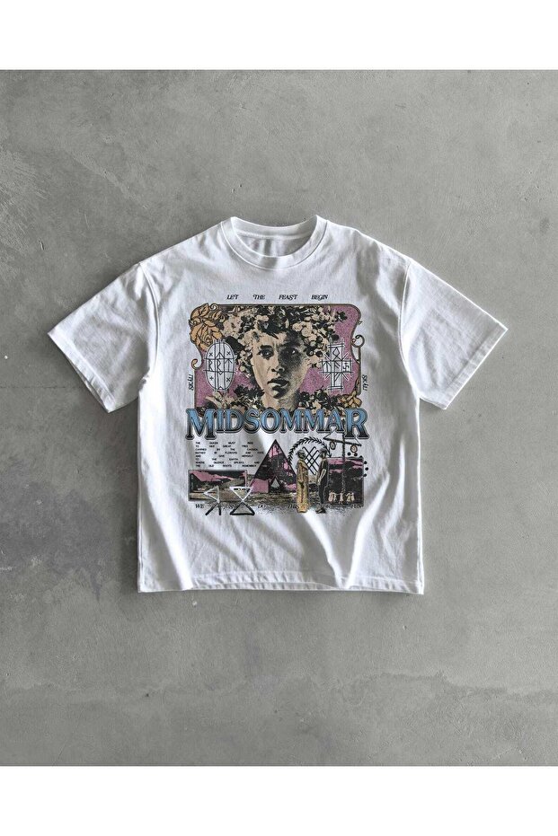Midsommar Printed Unisex Oversize T-Shirt