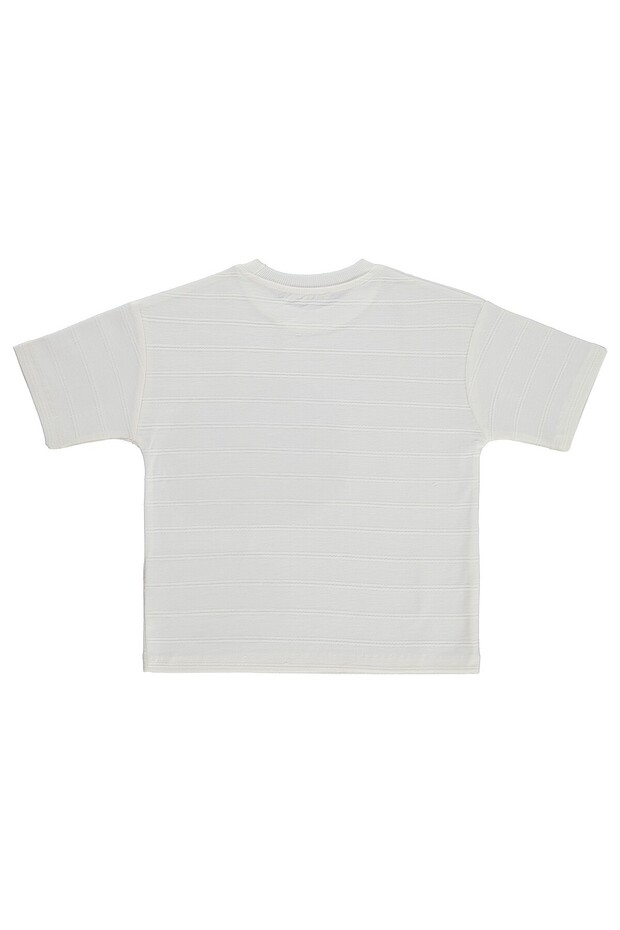 Basic T-Shirt with Front Pocket for 2-5 Years Old - White