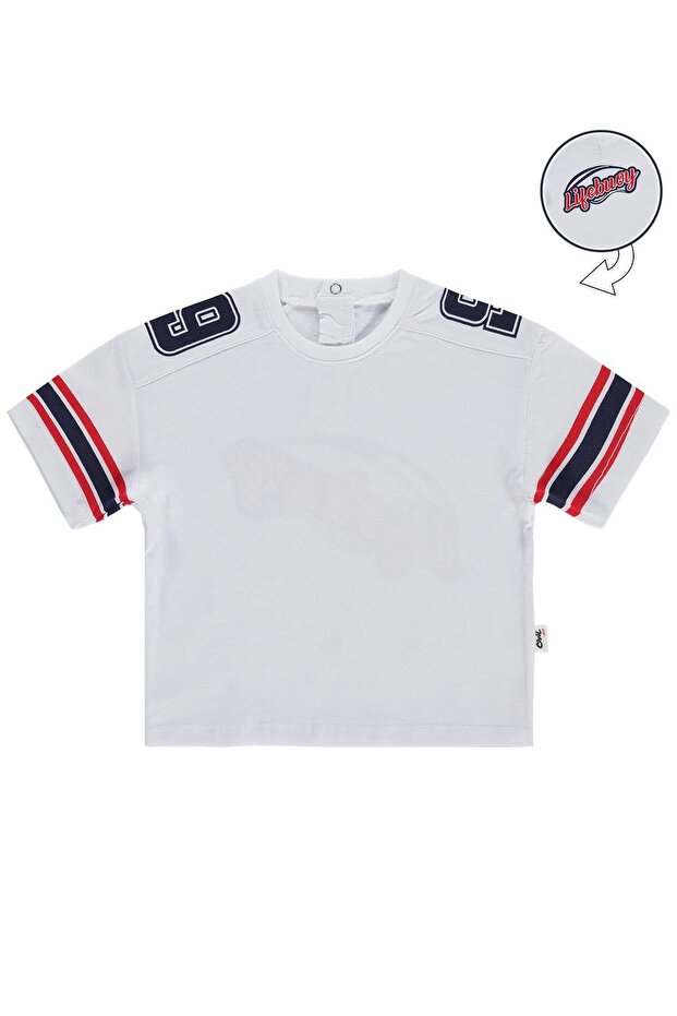 Back Printed 6-18 Months T-Shirt - White