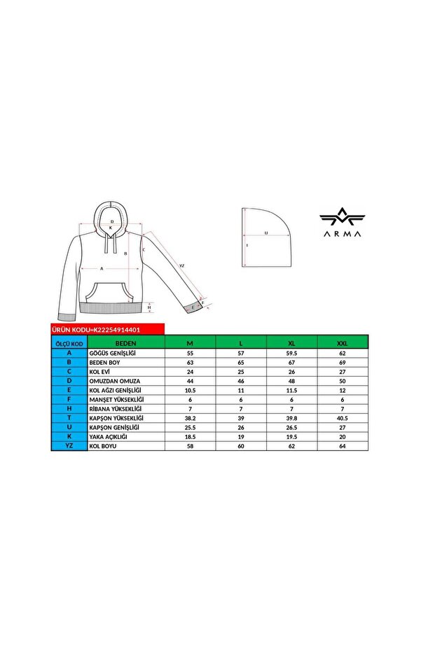 Erkek Indigo Basic Kapüşonlu Sweatshirt K22254914401 - 6