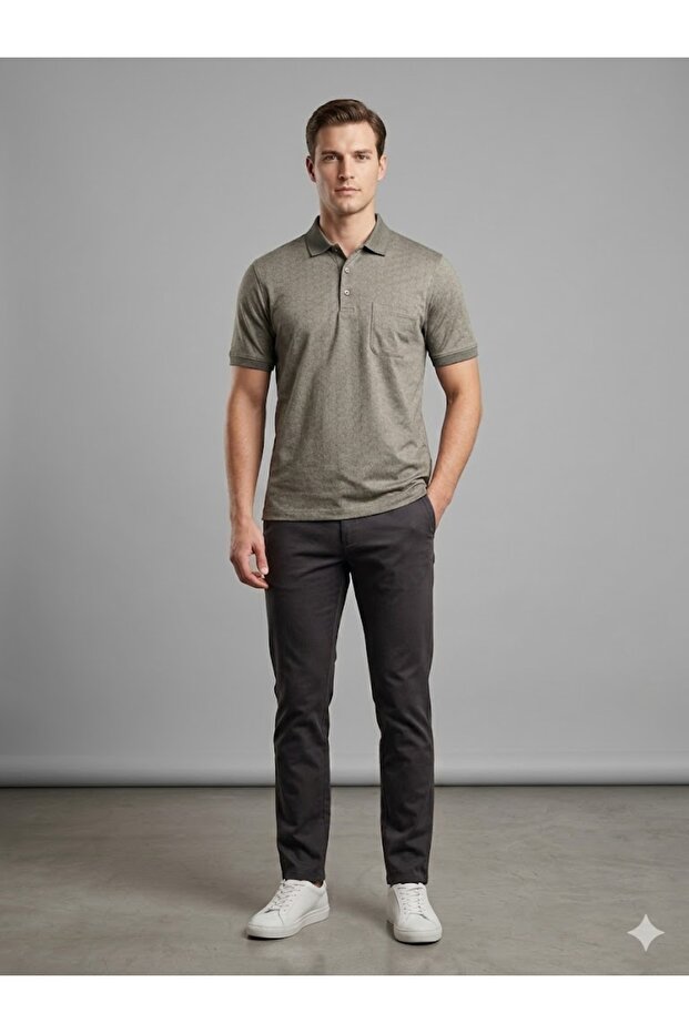 Men's Polo Collar Casual T-Shirt 2617023